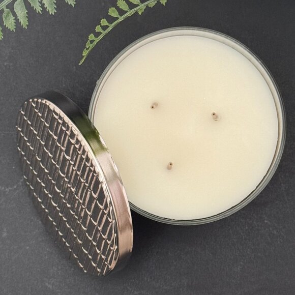 BBW Rainforest Gardenia Bath & Body Works 3 Wick Candle - Picture 6 of 10